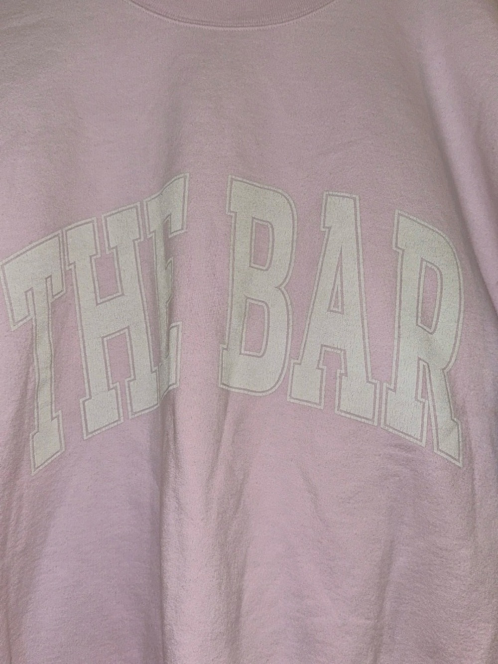 Sold Out Pristine The Bar Light Pink Sweatshirt Size: Large - Picture 7 of 10